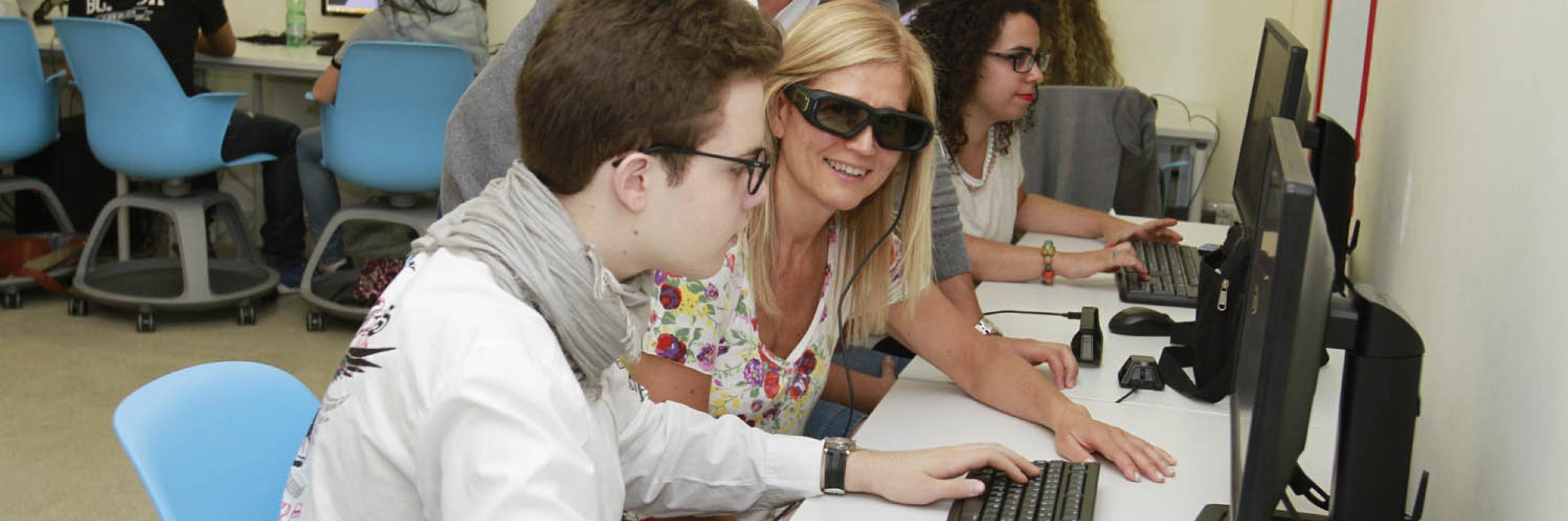 Mirta Michilli nel video lab