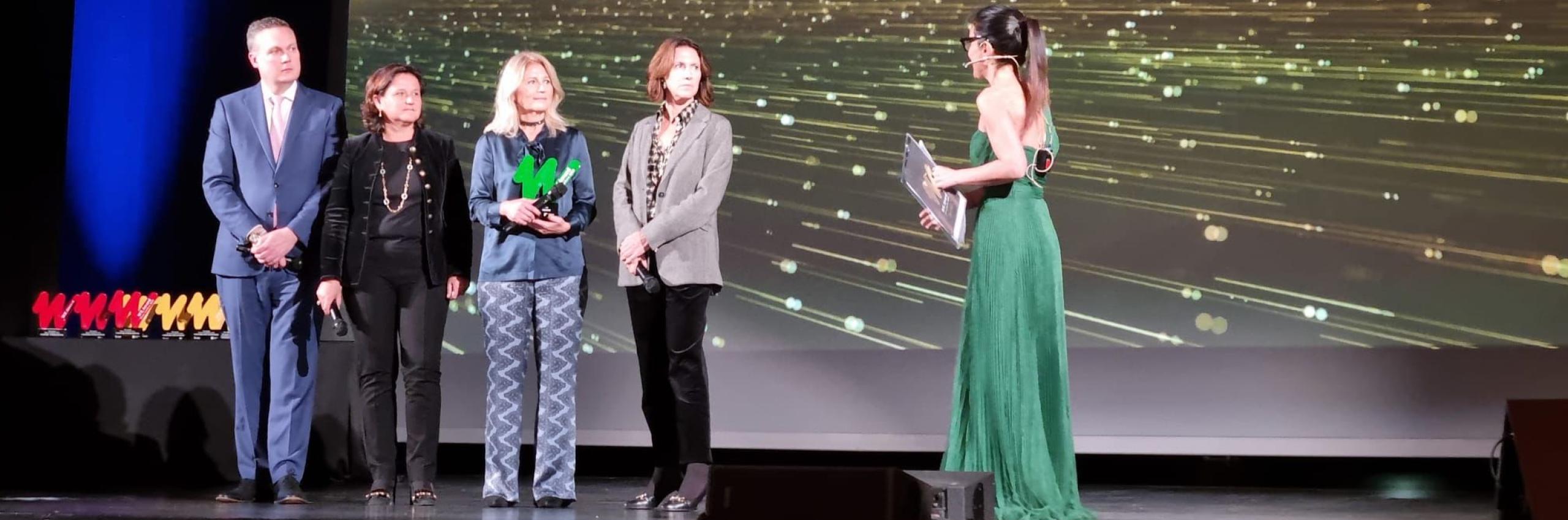 Mirta Michilli ritira il premio We Award