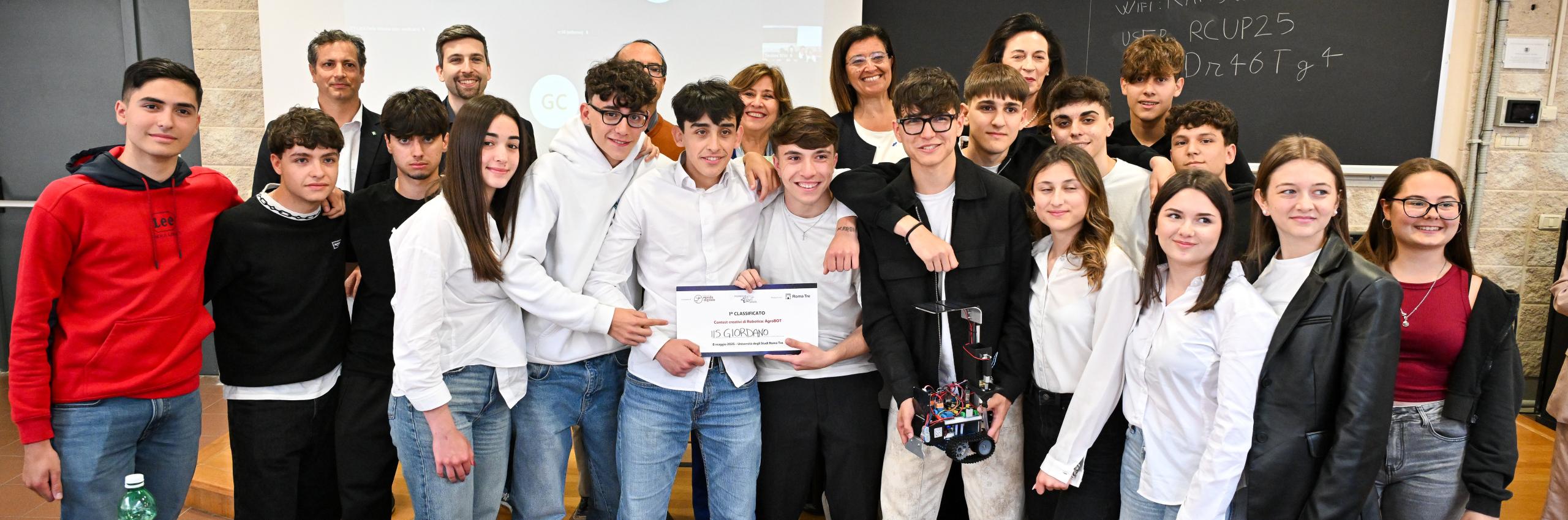 Il progetto vincitore della categoria AgroBOT alla RomeCup 2025