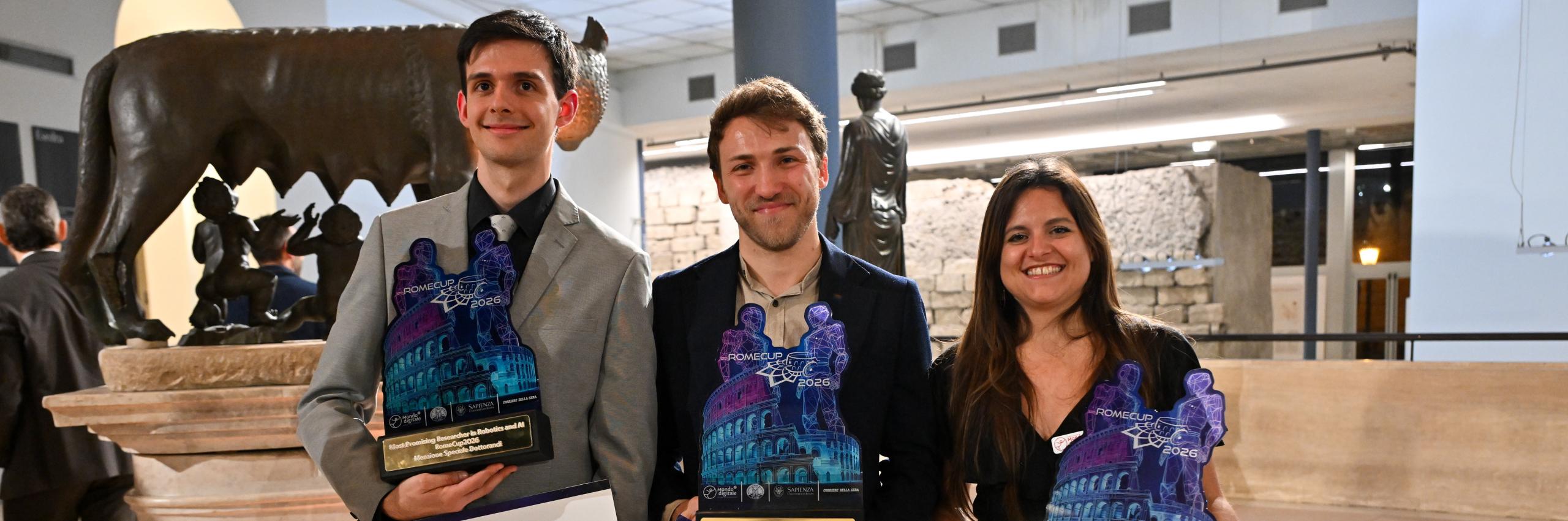 I vincitori della quarta edizione del "Most Promising Researcher in Robotics and Artificial Intelligence"
