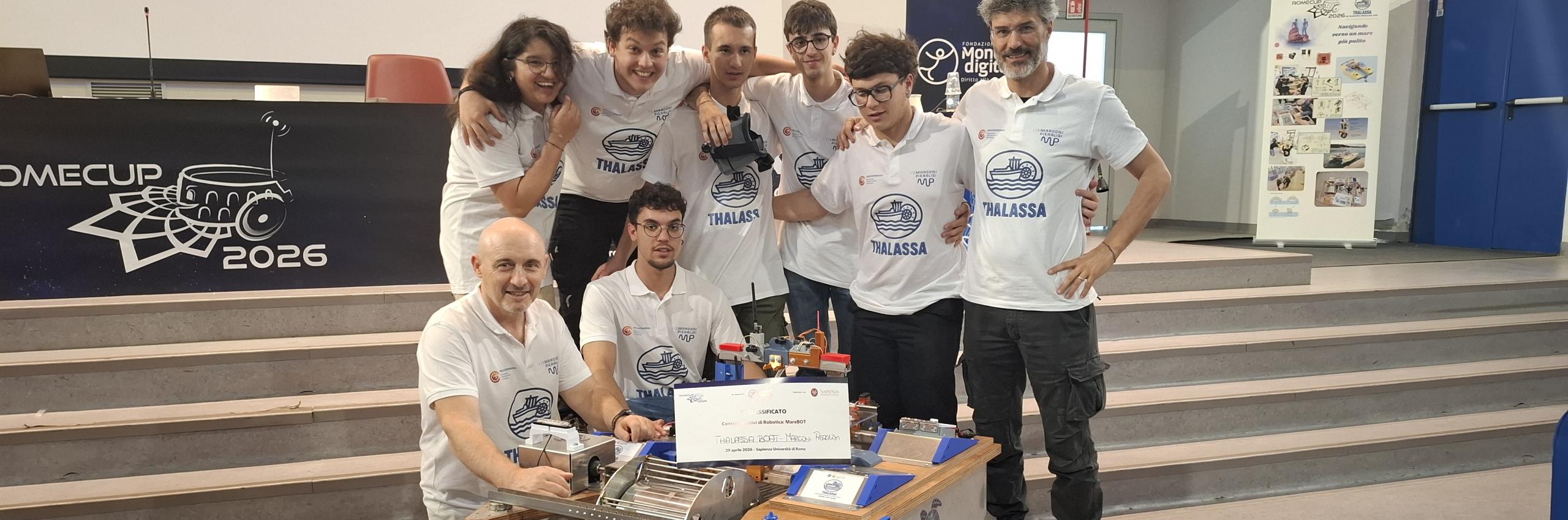 Alla RomeCup 2026 l’IIS Marconi Pieralisi di Jesi conquista il primo posto nella categoria MareBOT 