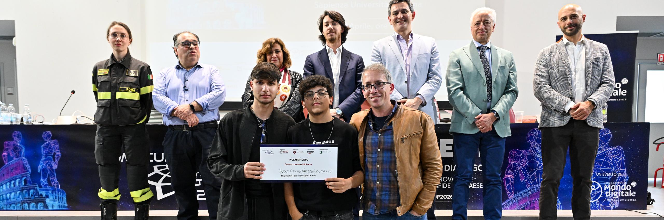 Il team dell’IIS Vaccarini di Catania vince per il 2° anno il contest creativo DroneBot della RomeCup 2026