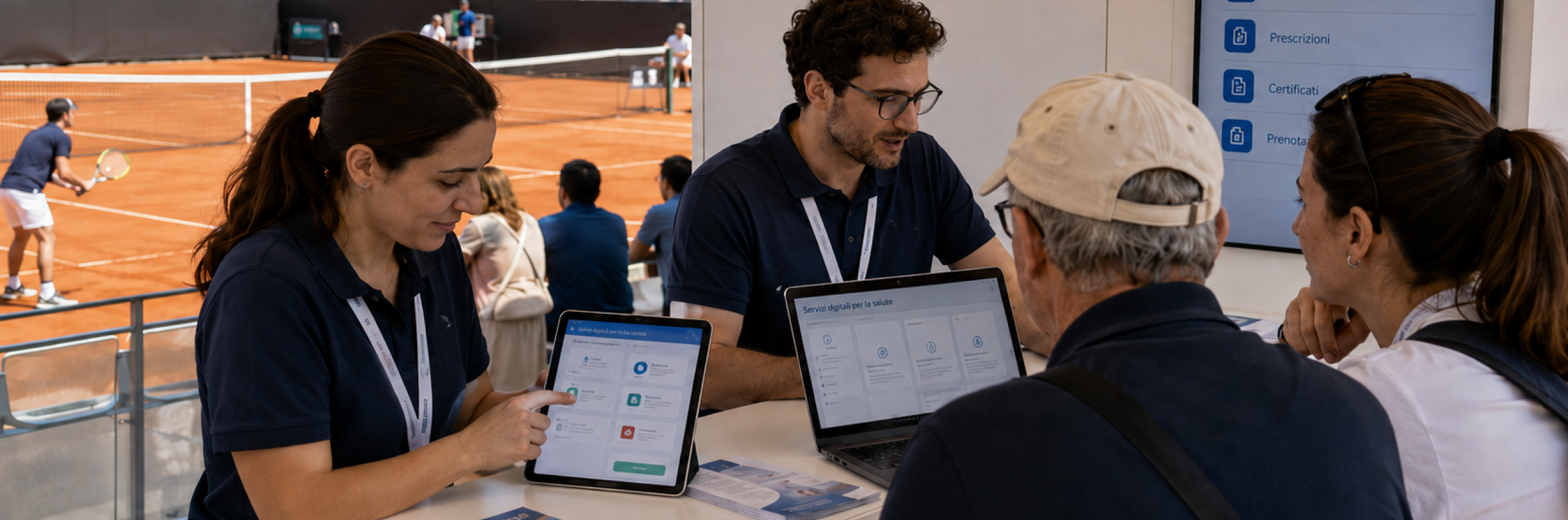 Con i facilitatori digitali agli Internazionali di tennis