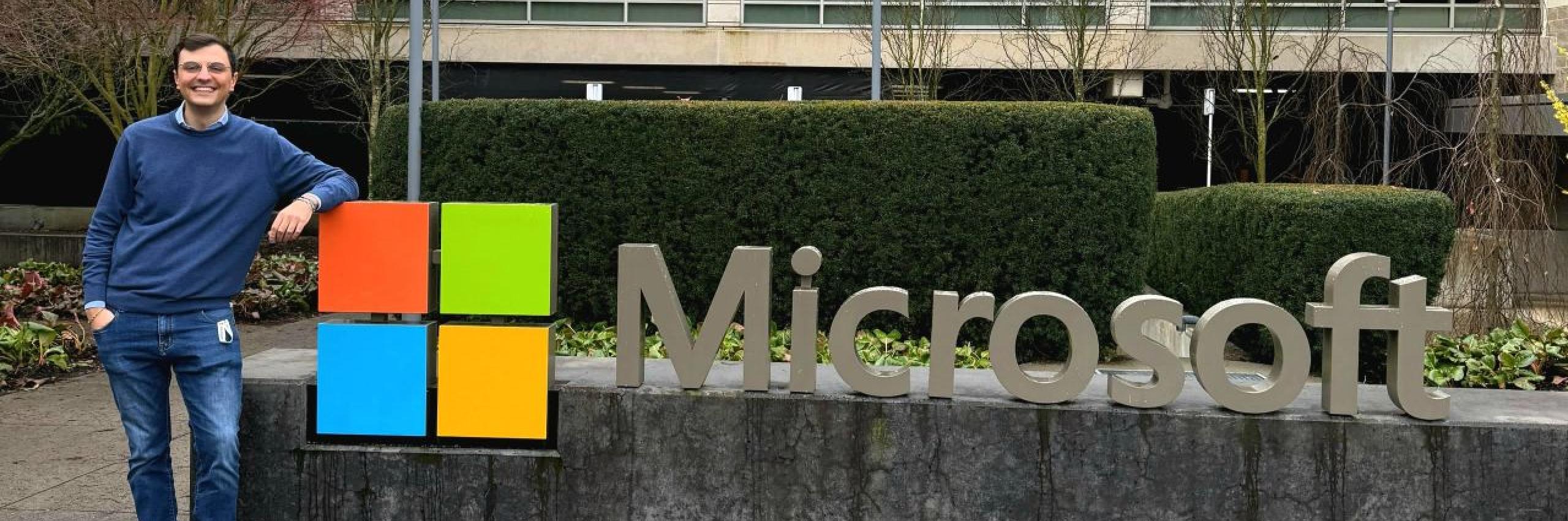 In classe con i volontari Microsoft: Fabio Moroni