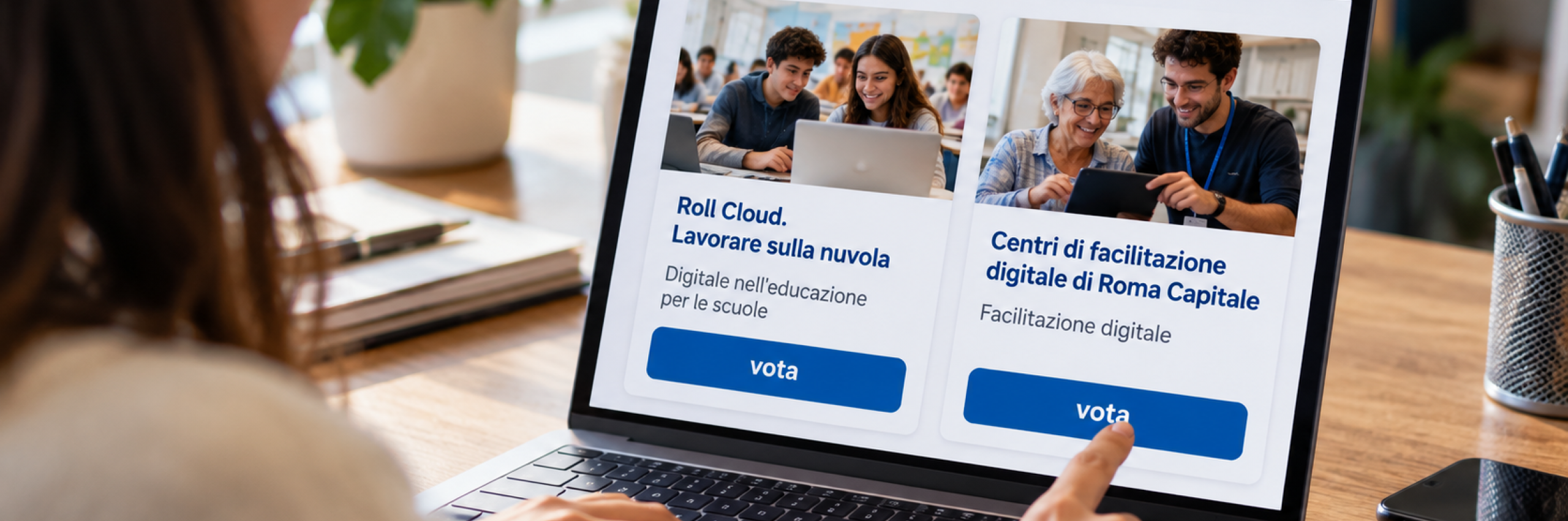 Fino a domenica è possibile sostenere i due progetti finalisti al Premio nazionale per le competenze digitali