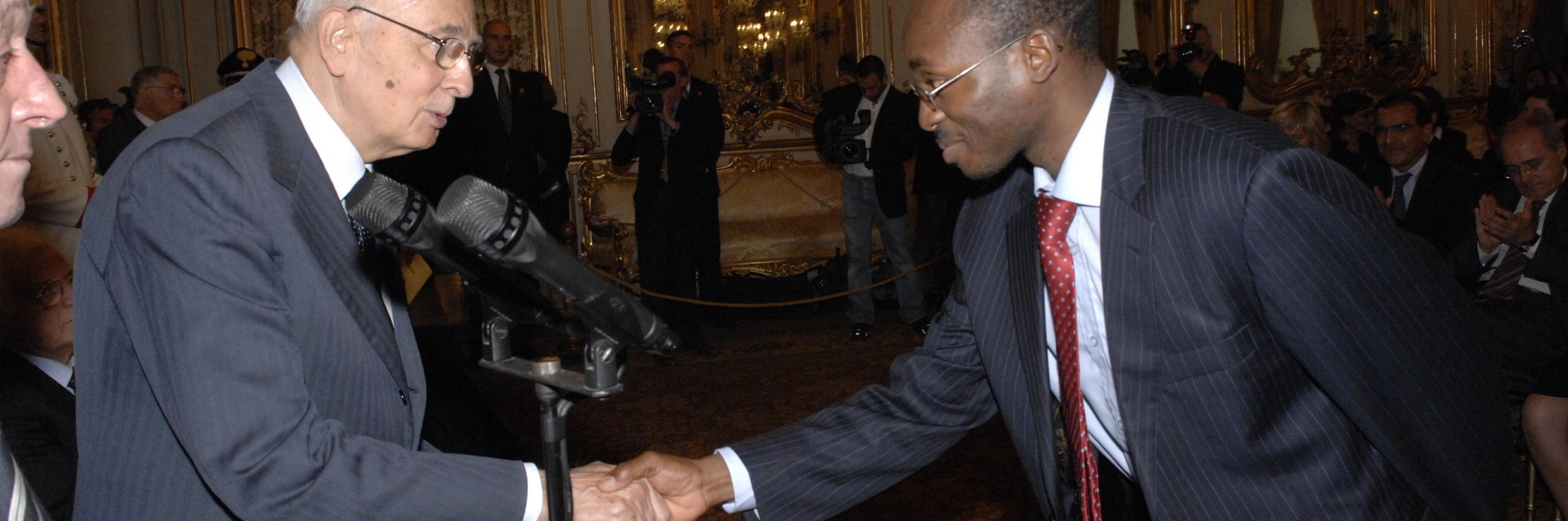 La cerimonia di premiazione al Quirinale