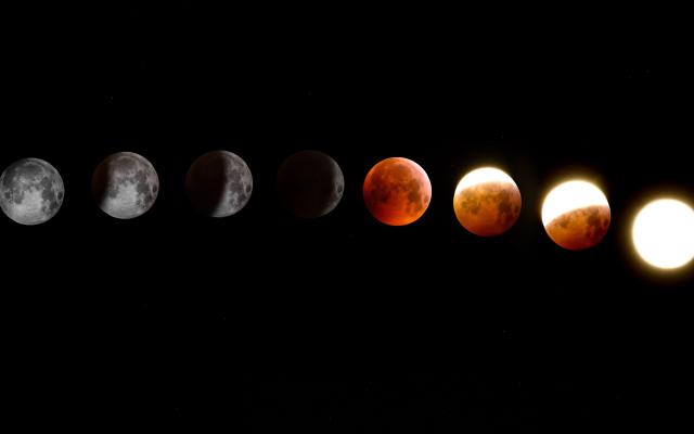 La luna e le sue fasi