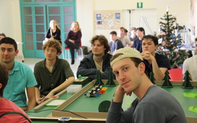 La delegazione americana nella Palestra dell'Innovazione