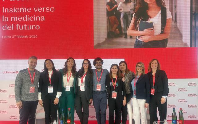 Con Fattore J nello stabilimento di Johnson & Johnson di Latina