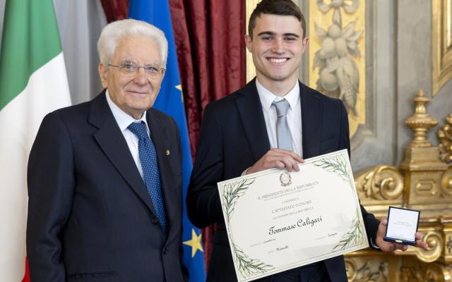 Tommaso Caligari nominato Alfiere della Repubblica