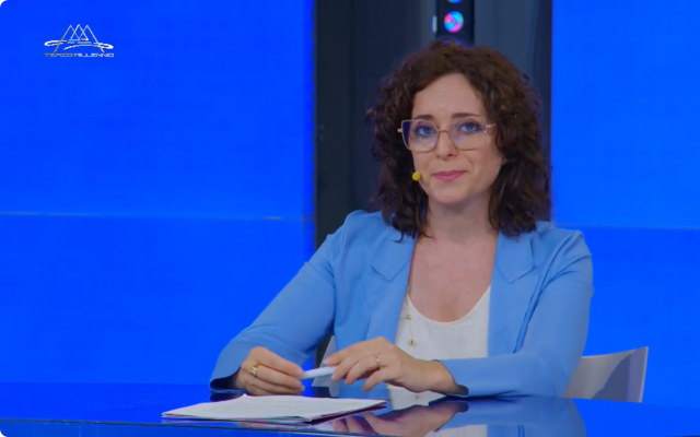Elisa Amorelli a Terzo Millennio, trasmissione condotta da Andrea Fragasso